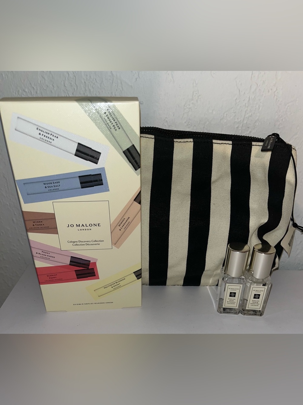 Black / Cream Pouch w/ trio set